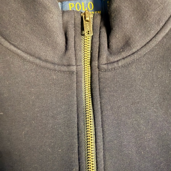Polo by Ralph Lauren Men's Navy Zip-Up Sweater - Picture 3 of 6